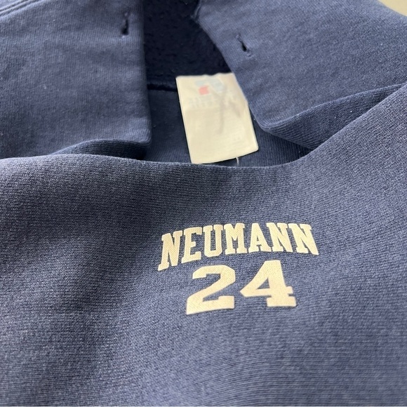 bozeman blitzz fc hoodie vintage 90s russell faded pullover fleece faded navy - Picture 12 of 12